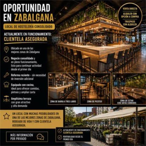 Local comercial en Alquiler en Zabalgana