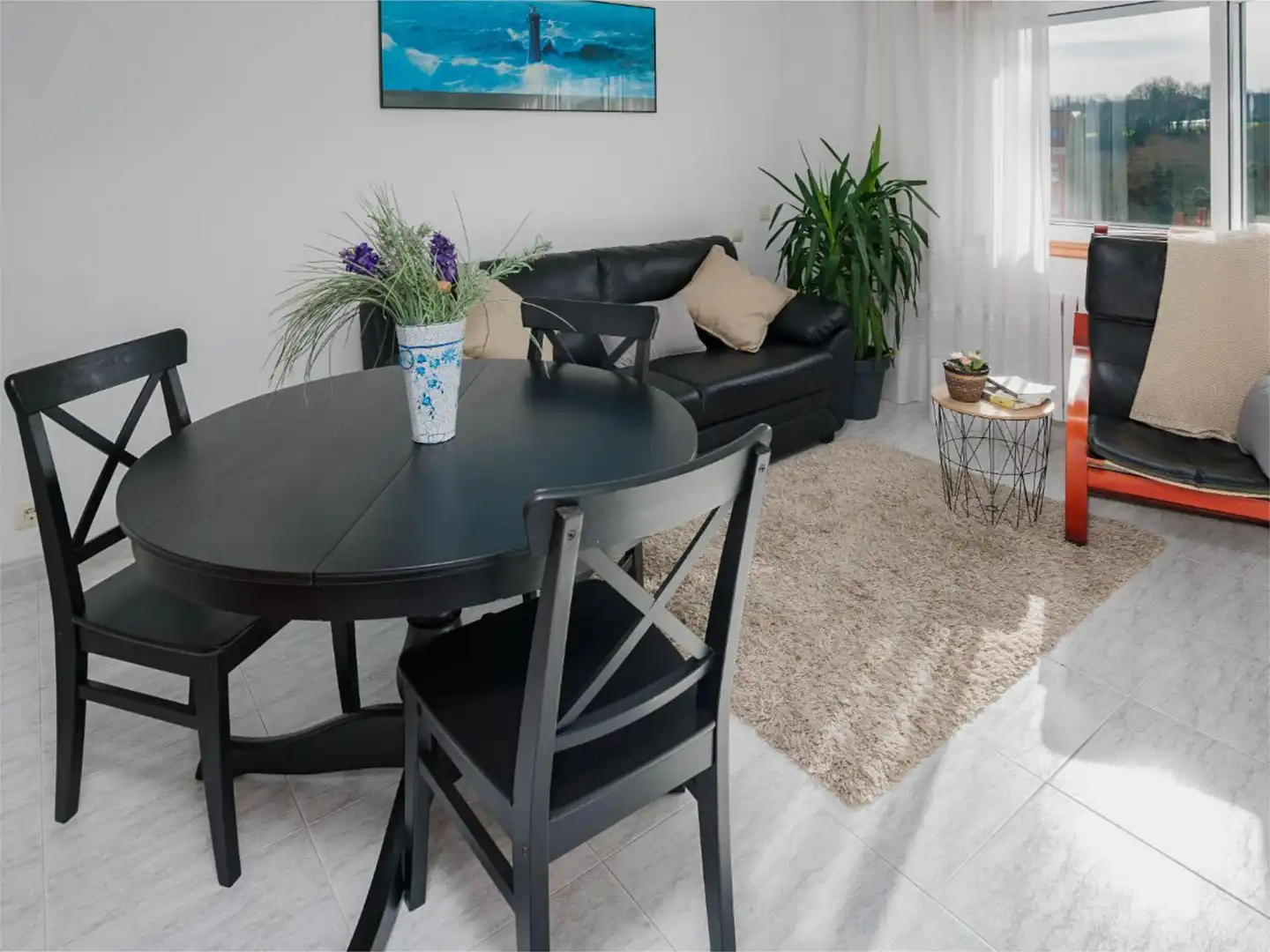 Comedor de Piso de alquiler en Oroso con Calefacción y Amueblado