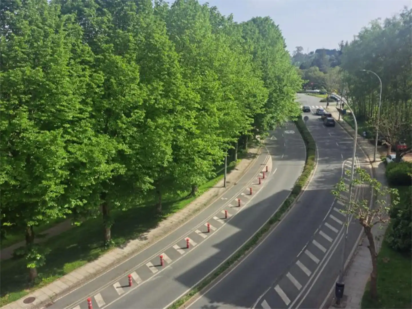 Vista exterior de Piso en venta en Santiago de Compostela  con Calefacción, Trastero y Amueblado