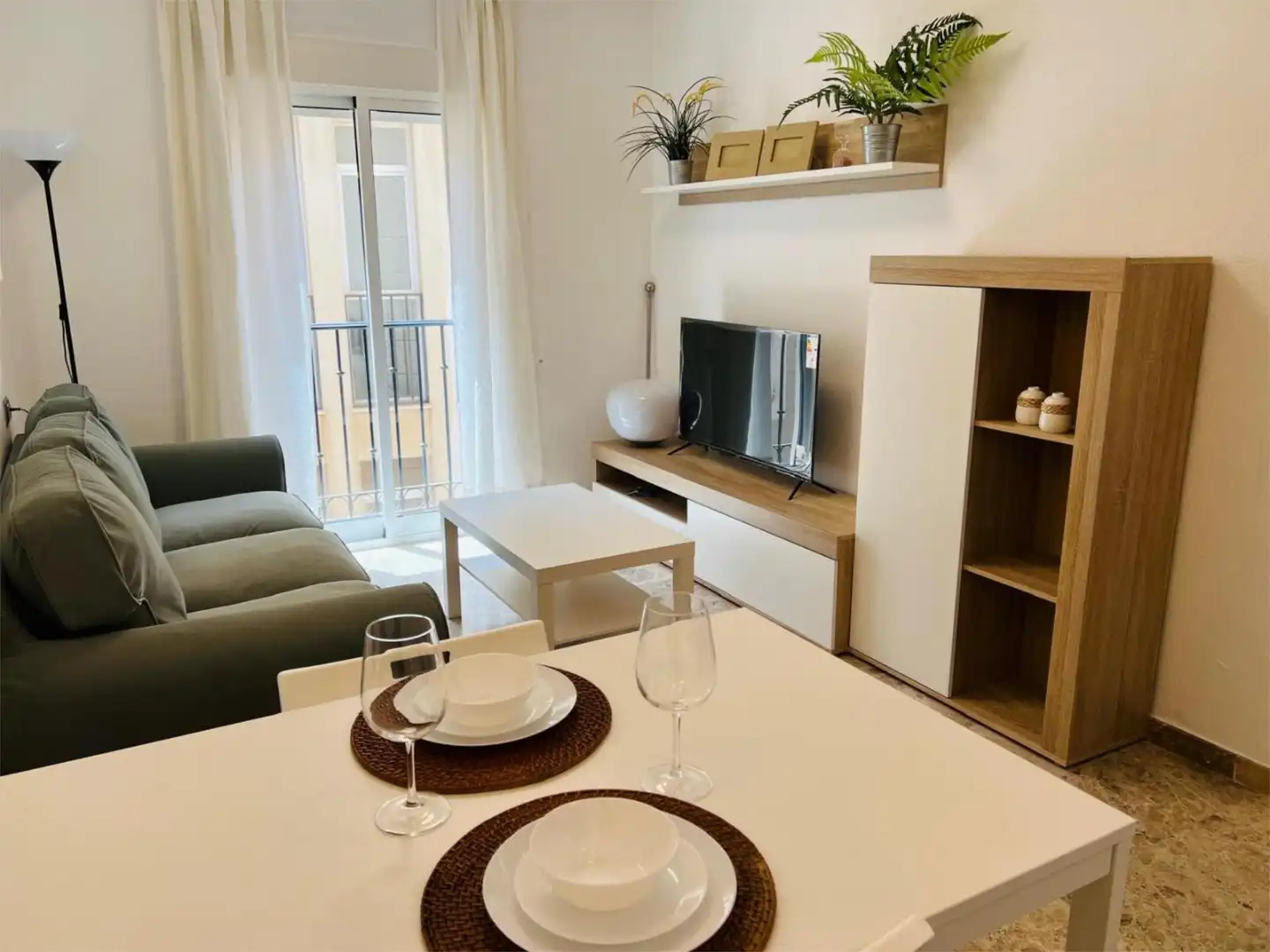 Sala de estar de Apartamento de alquiler en Cartagena con Aire acondicionado