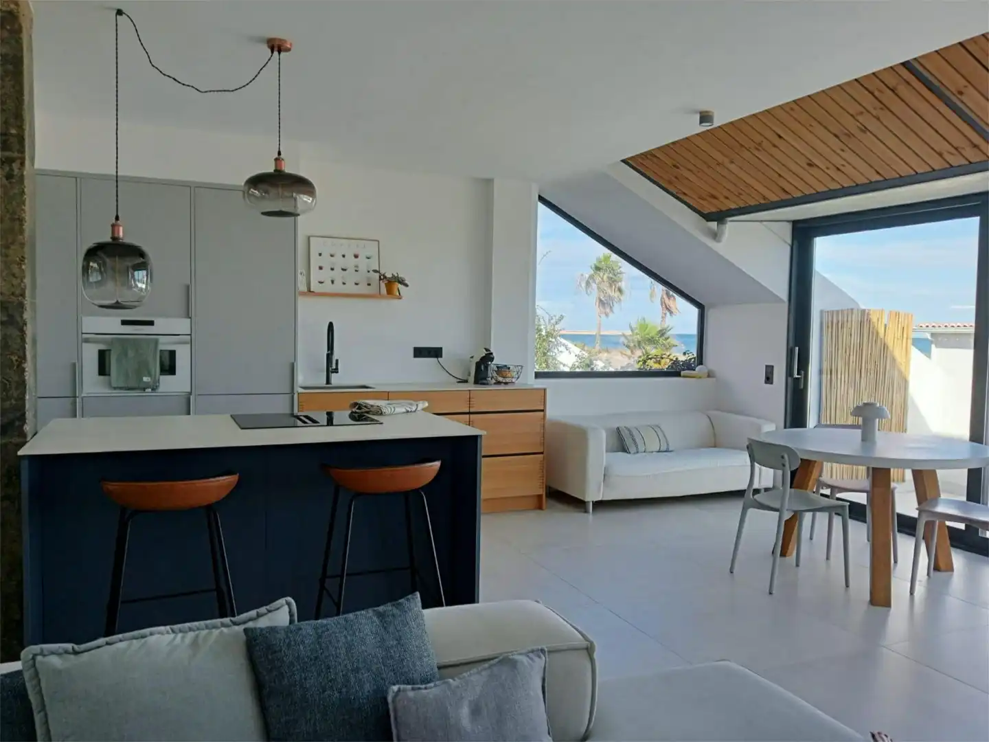 Sala d'estar de Pis de lloguer en Daimús amb Aire condicionat, Calefacció i Terrassa