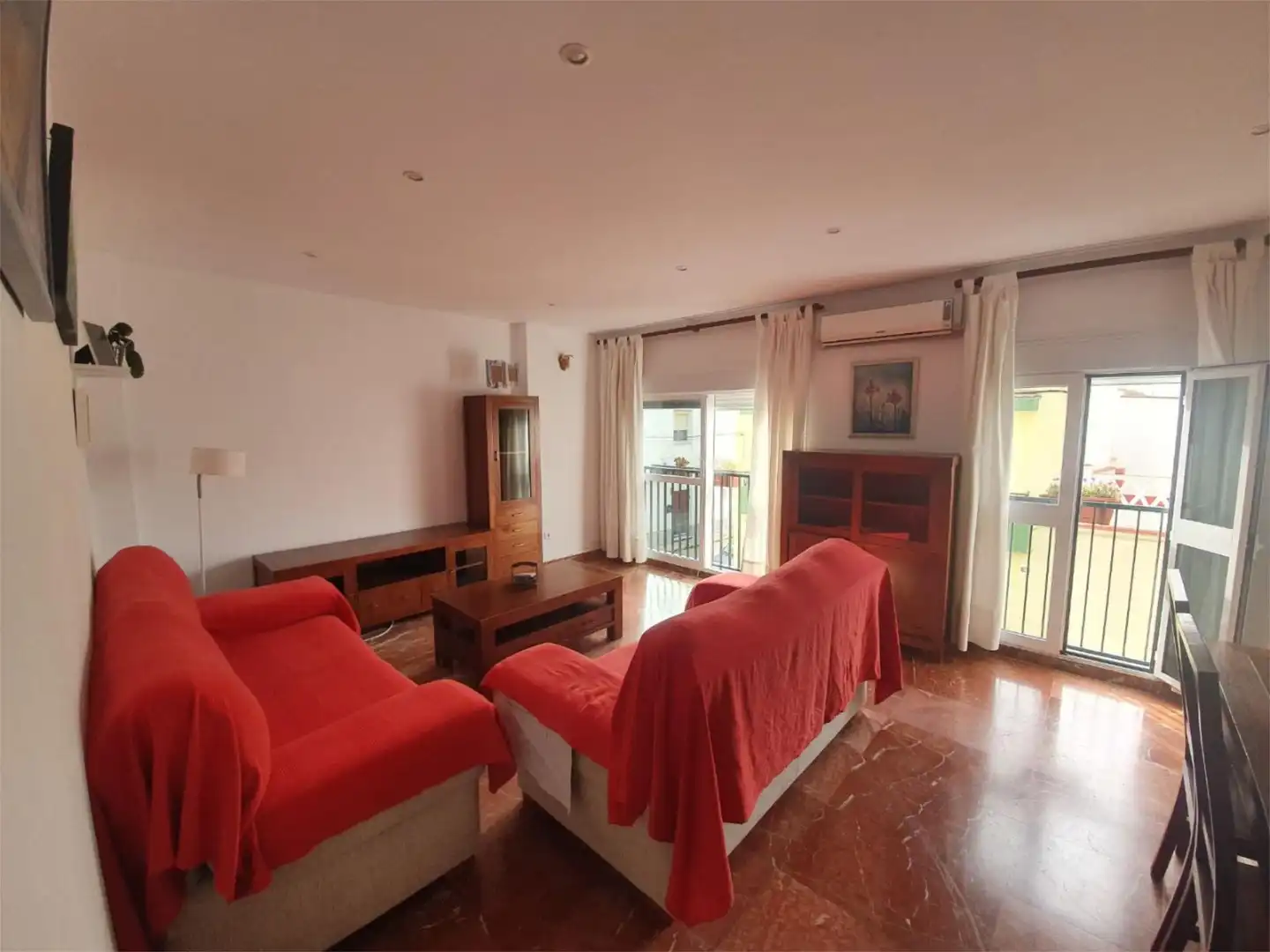 Wohnzimmer von Wohnung zur Miete in El Puerto de Santa María mit Klimaanlage