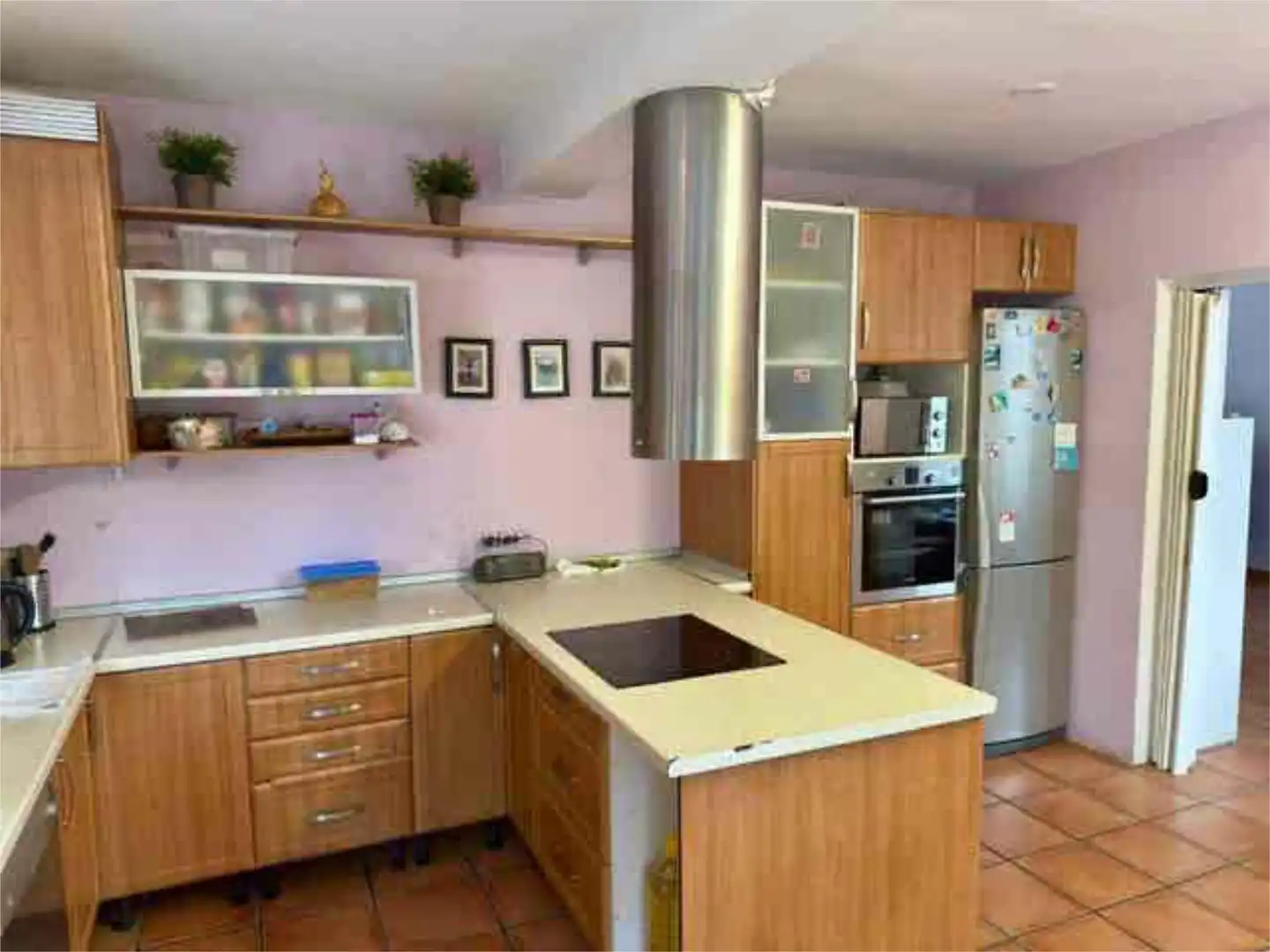 Cocina de Casa adosada en venta en Ciudad Real Capital con Calefacción, Jardín privado y Terraza
