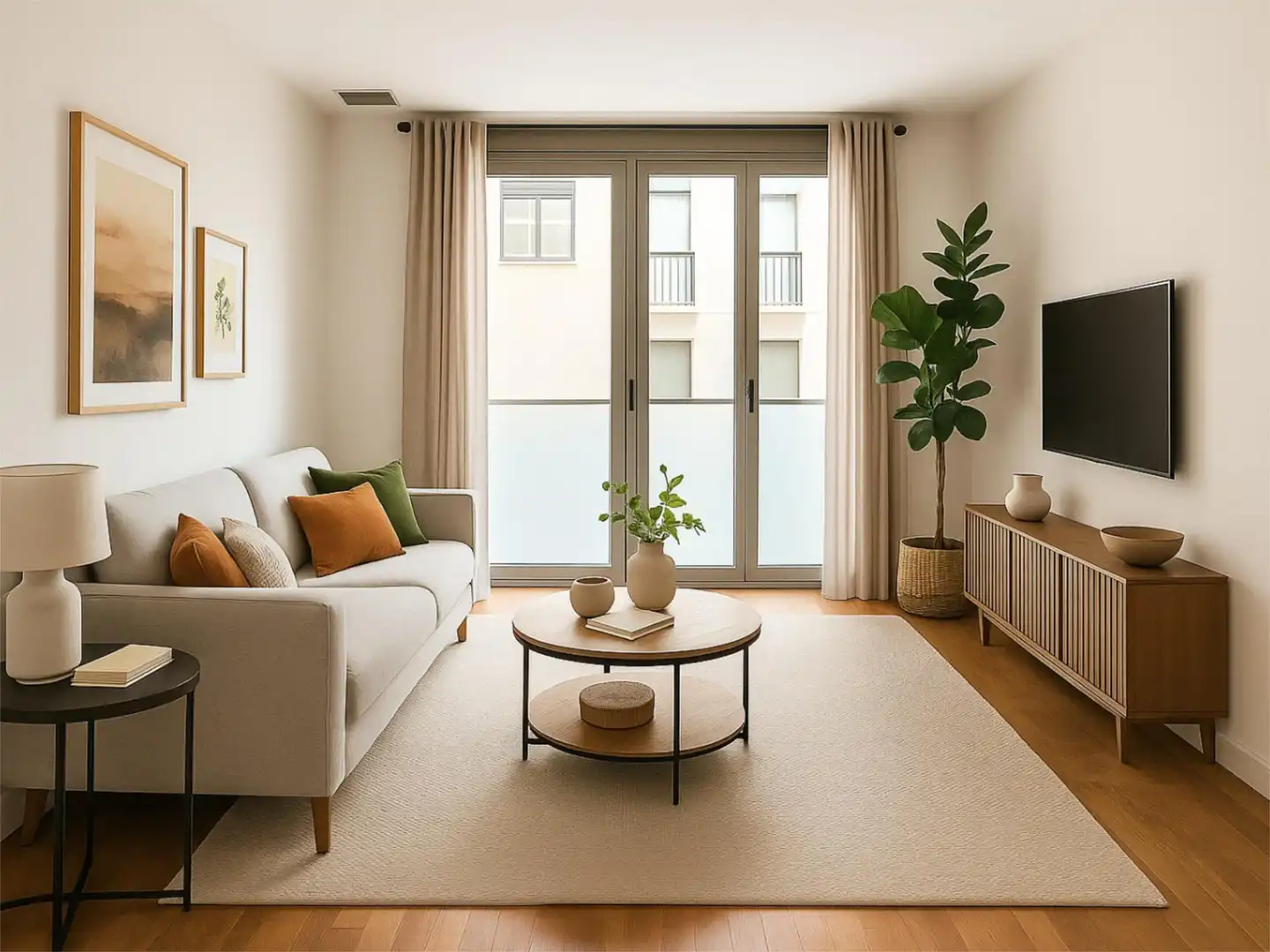 Wohnung zur Miete in Carrer Santa Anna, 17, Plaza Crevillente - Antiguos Juzgados - El Asilo Wohnzimmer von Wohnung zur Miete in Elche / Elx mit Klimaanlage, Heizung und Parkett