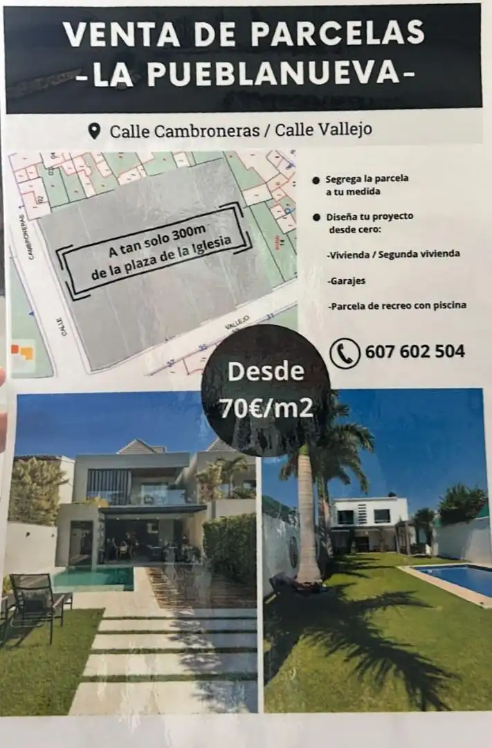 Vista exterior de Terreno en venta en La Pueblanueva