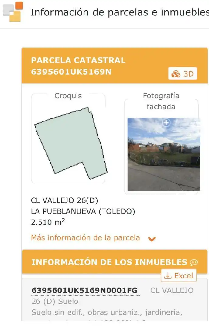 Terreno en venta en Calle Vallejo, 29, La Pueblanueva Terreno en venta en La Pueblanueva
