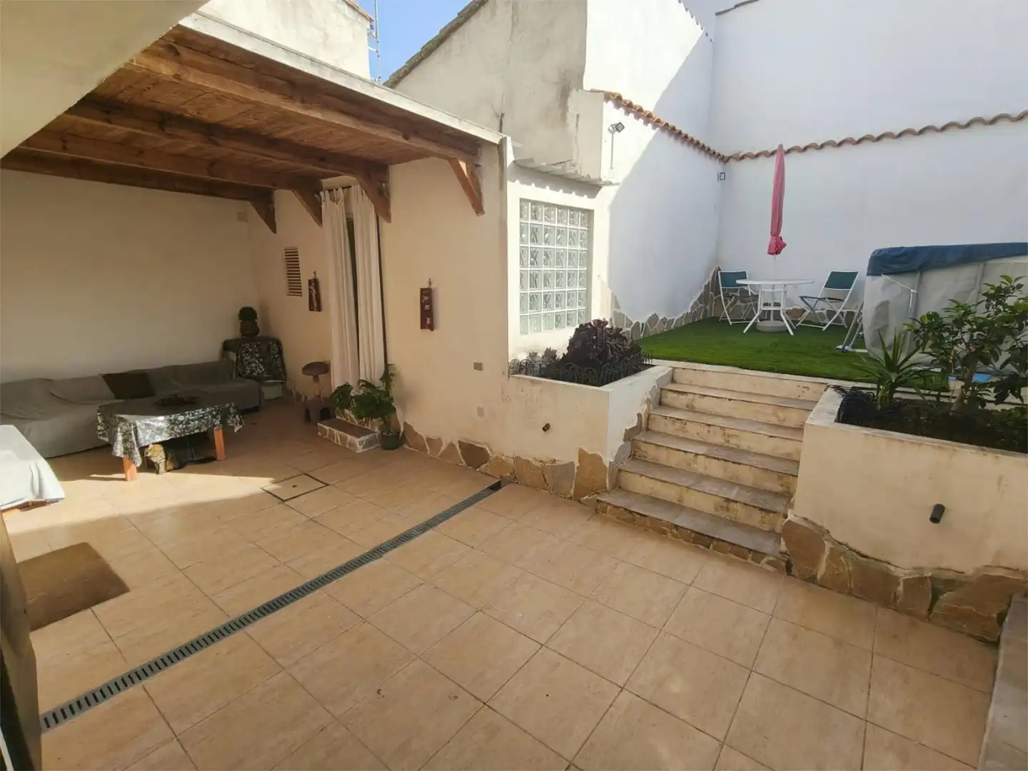 Terraza de Casa o chalet en venta en Calera y Chozas con Aire acondicionado, Calefacción y Jardín privado