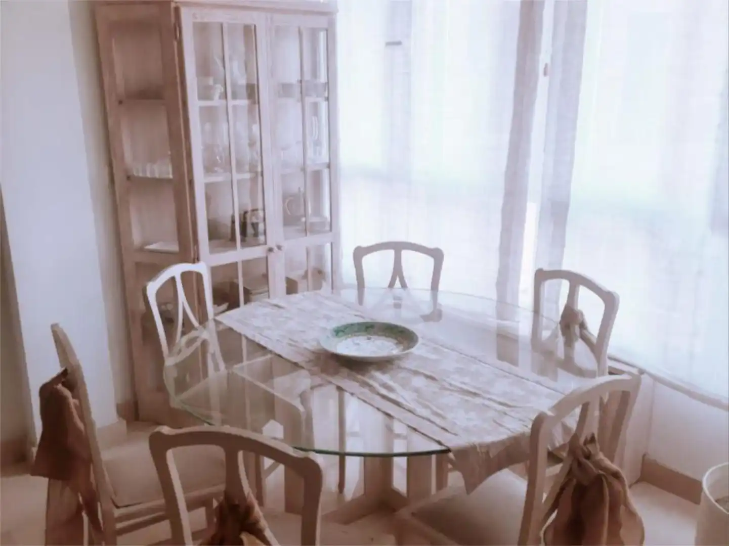 Dining room of Flat for rent in  Madrid Capital  with Air Conditioner, Heating and Private garden