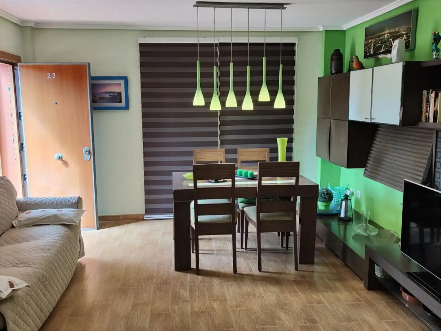 Esszimmer von Wohnung zur Miete in  Valencia Capital mit Klimaanlage, Privatgarten und Terrasse