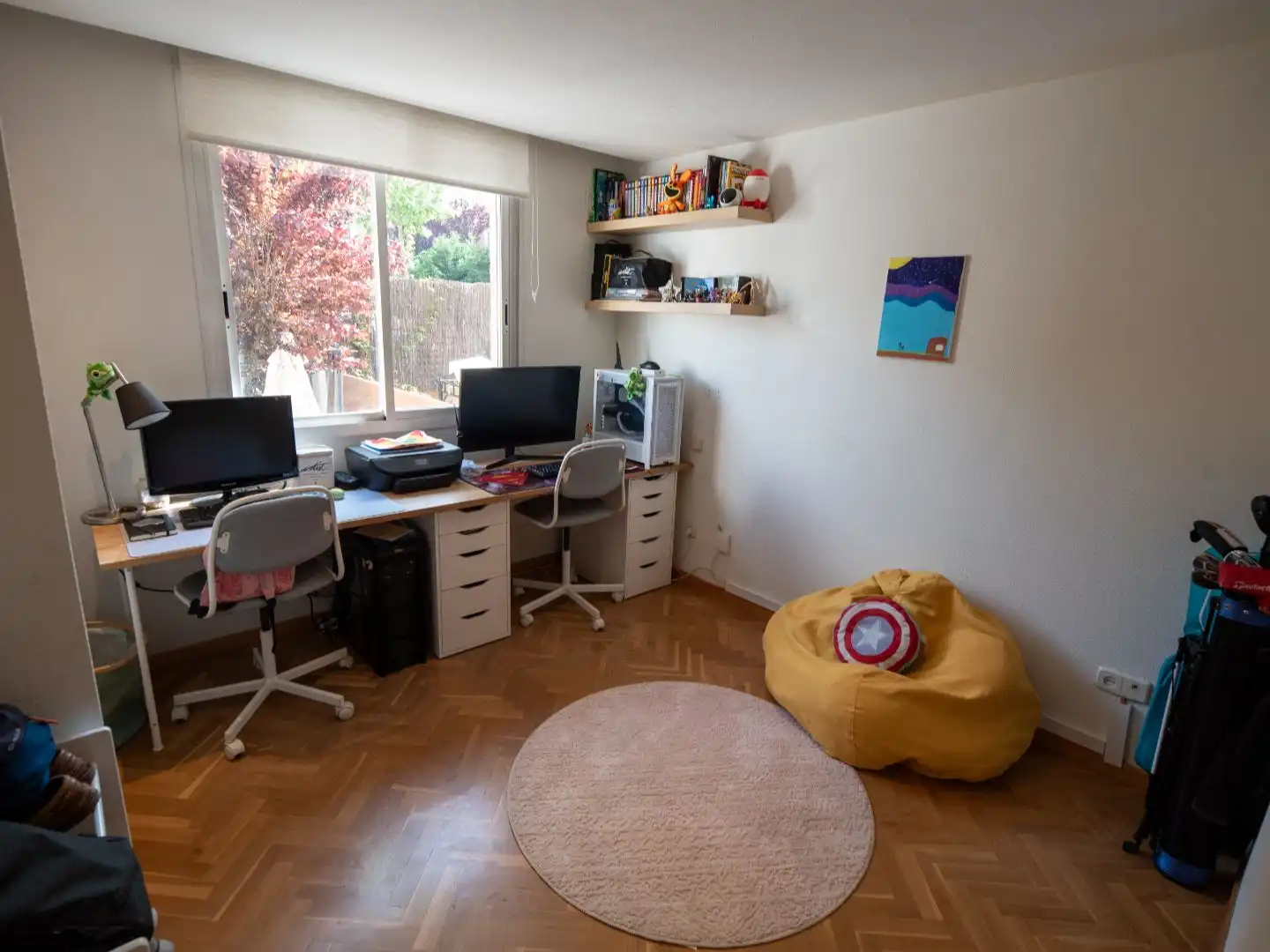 Living room of Flat for sale in Boadilla del Monte  with Air Conditioner, Terrace and Swimming Pool
