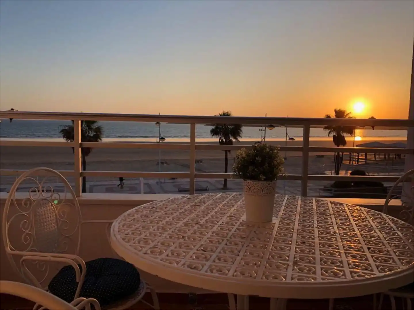Terraza de Piso de alquiler en El Puerto de Santa María con Aire acondicionado, Calefacción y Parquet