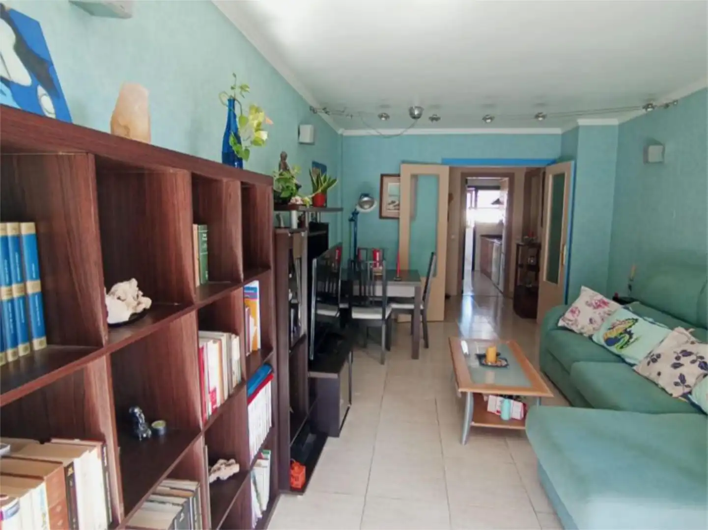 Wohnzimmer von Wohnung zum Verkauf in  Palma de Mallorca mit Klimaanlage, Terrasse und Balkon