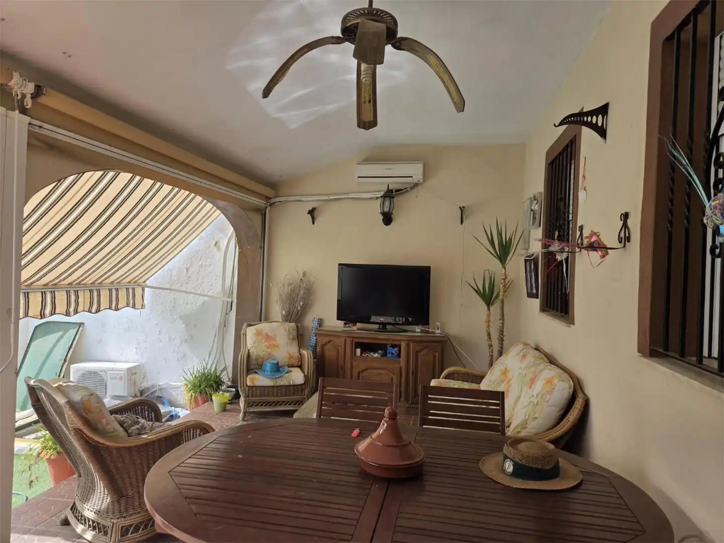 Sala de estar de Casa adosada en venta en Lobón con Aire acondicionado, Calefacción y Terraza