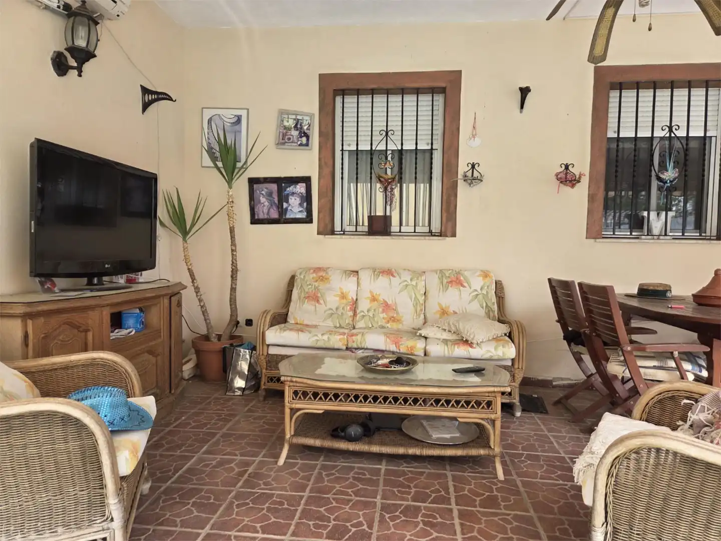 Sala de estar de Casa adosada en venta en Lobón con Aire acondicionado, Calefacción y Terraza