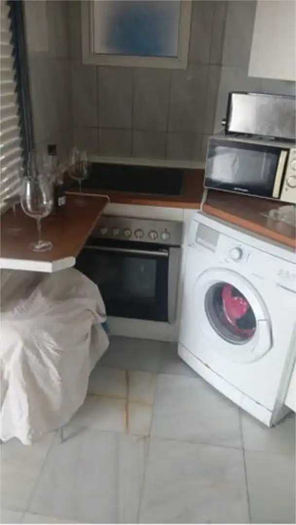Flat for rent in Calahonda Kitchen of Flat for rent in Mijas with Private garden, Terrace and Swimming Pool