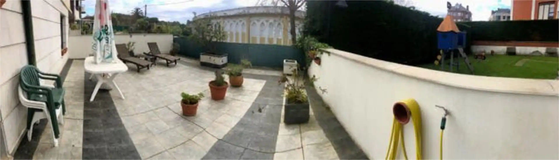 Jardín de Piso de alquiler en Castro-Urdiales con Calefacción, Jardín privado y Terraza