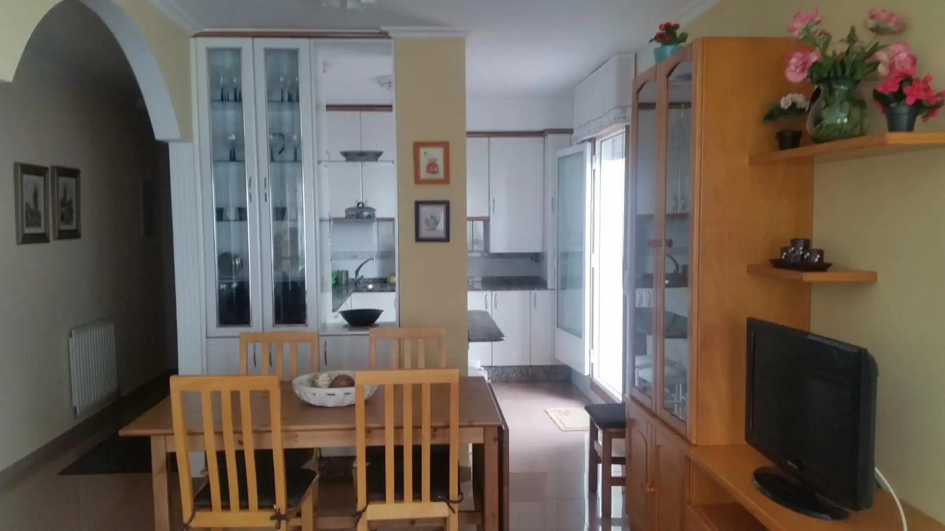 Comedor de Piso de alquiler en Sanxenxo con Terraza y Balcón