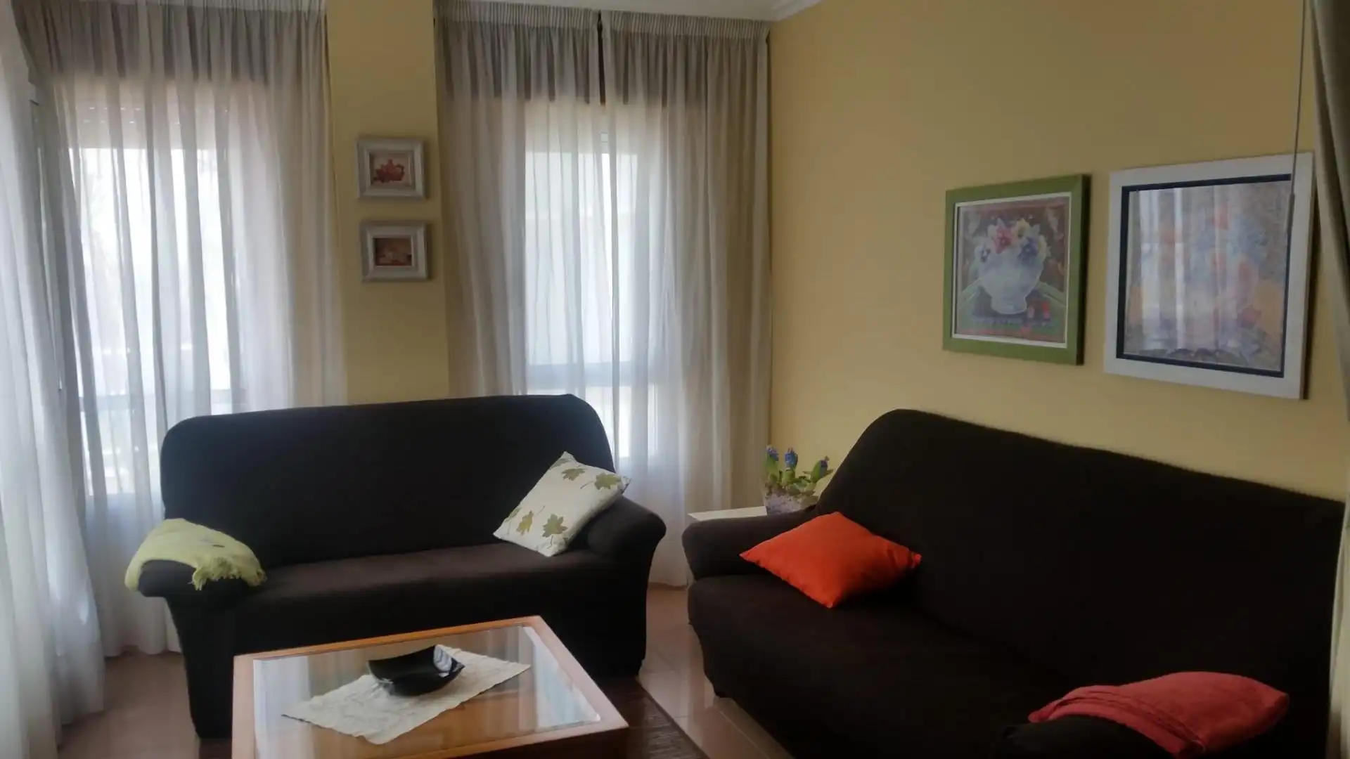 Flat for rent in Rúa Castelao, 15, Sanxenxo pueblo Living room of Flat for rent in Sanxenxo with Heating, Terrace and Storage room