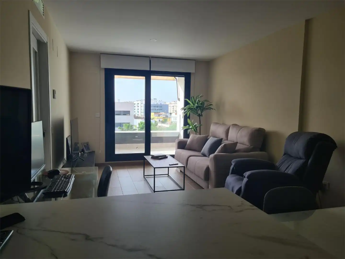 Flat for sale in Calle Pablo Iglesias, 3, Caballero Bonald - San José Obrero - Guadalcacín Living room of Flat for sale in Jerez de la Frontera with Air Conditioner, Private garden and Terrace