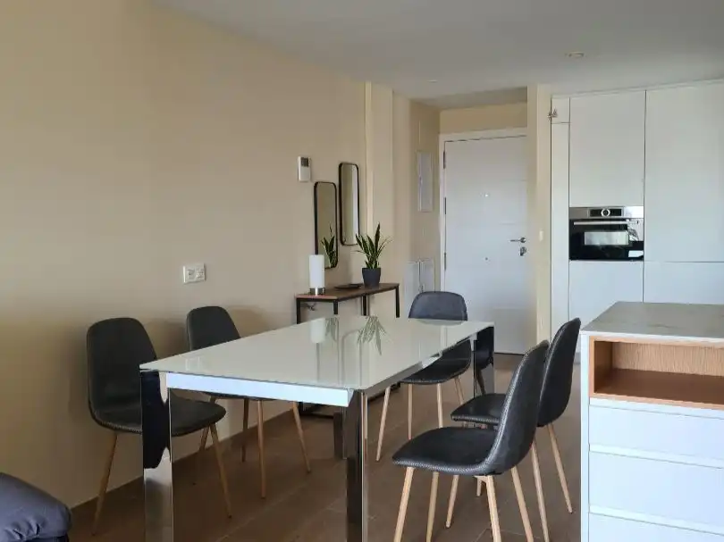 Flat for sale in Calle Pablo Iglesias, 3, Caballero Bonald - San José Obrero - Guadalcacín Dining room of Flat for sale in Jerez de la Frontera with Air Conditioner, Private garden and Terrace