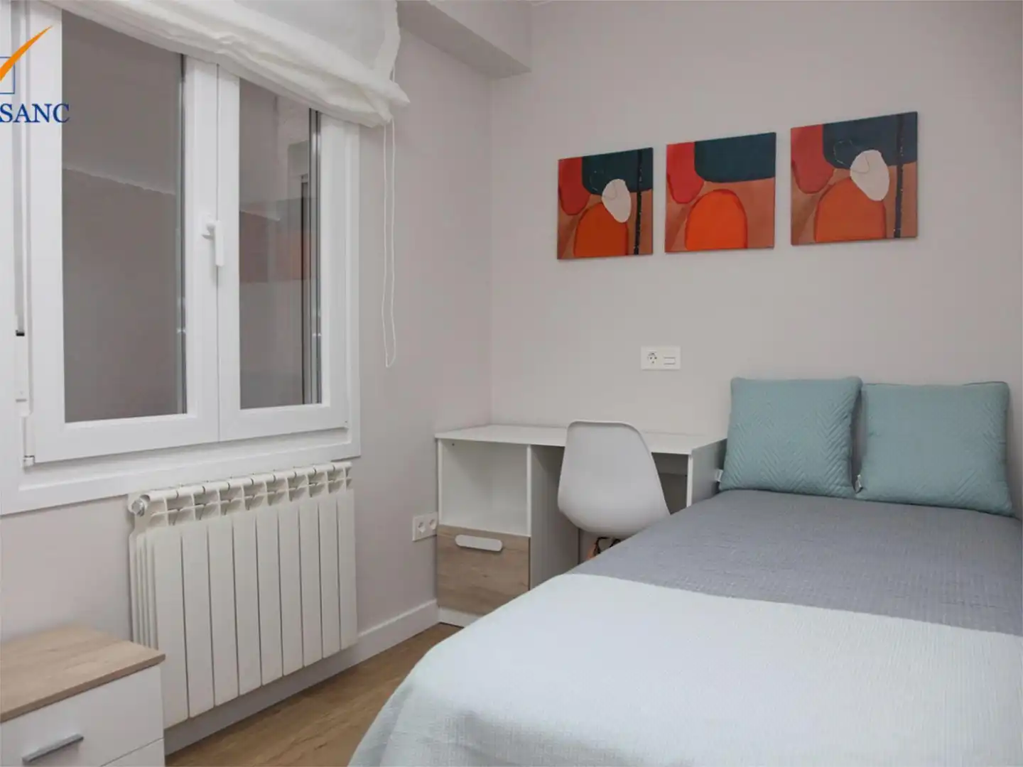 Schlafzimmer von Wohnung zum Verkauf in Tauste mit Klimaanlage, Terrasse und Balkon