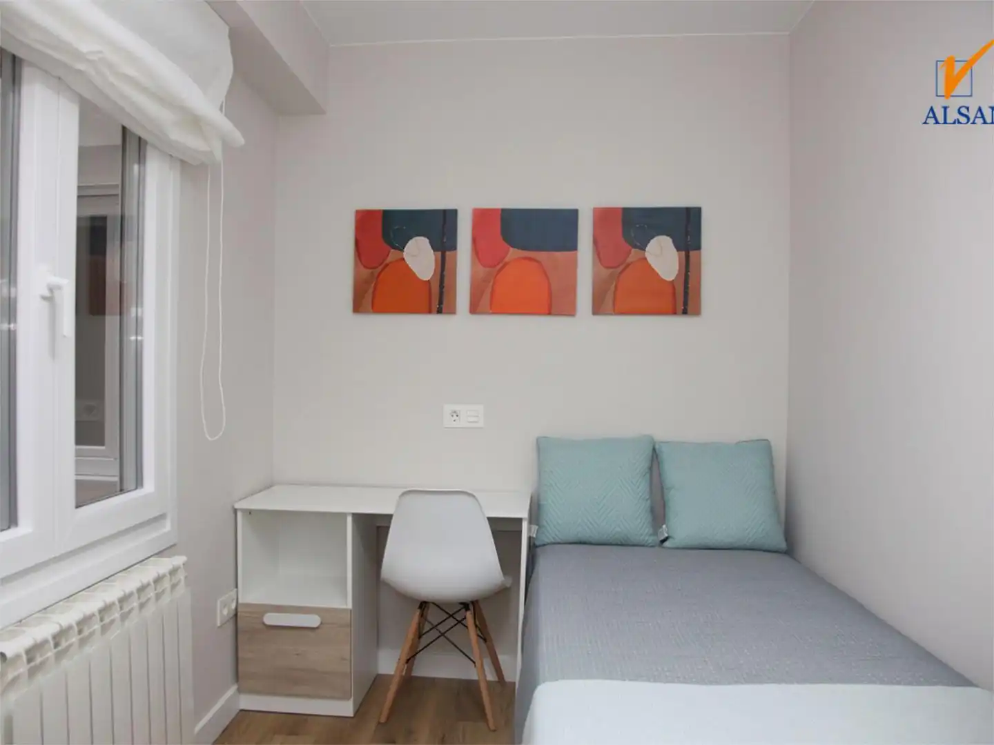 Schlafzimmer von Wohnung zum Verkauf in Tauste mit Klimaanlage, Terrasse und Balkon