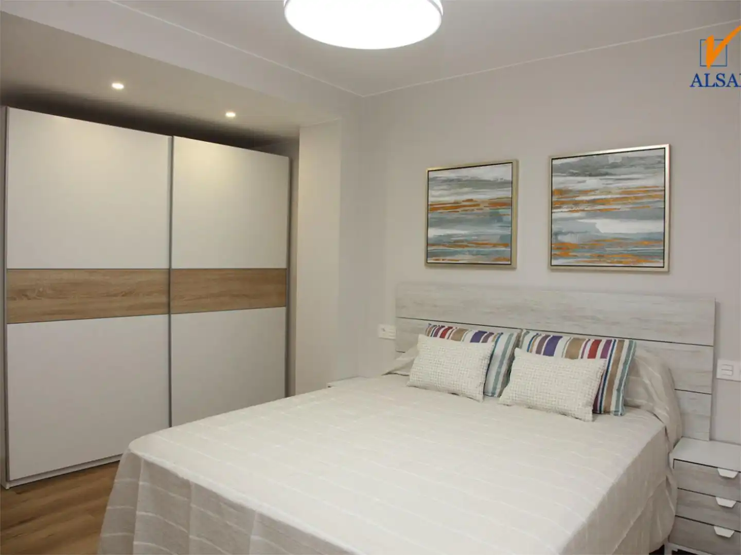 Schlafzimmer von Wohnung zum Verkauf in Tauste mit Klimaanlage, Terrasse und Balkon