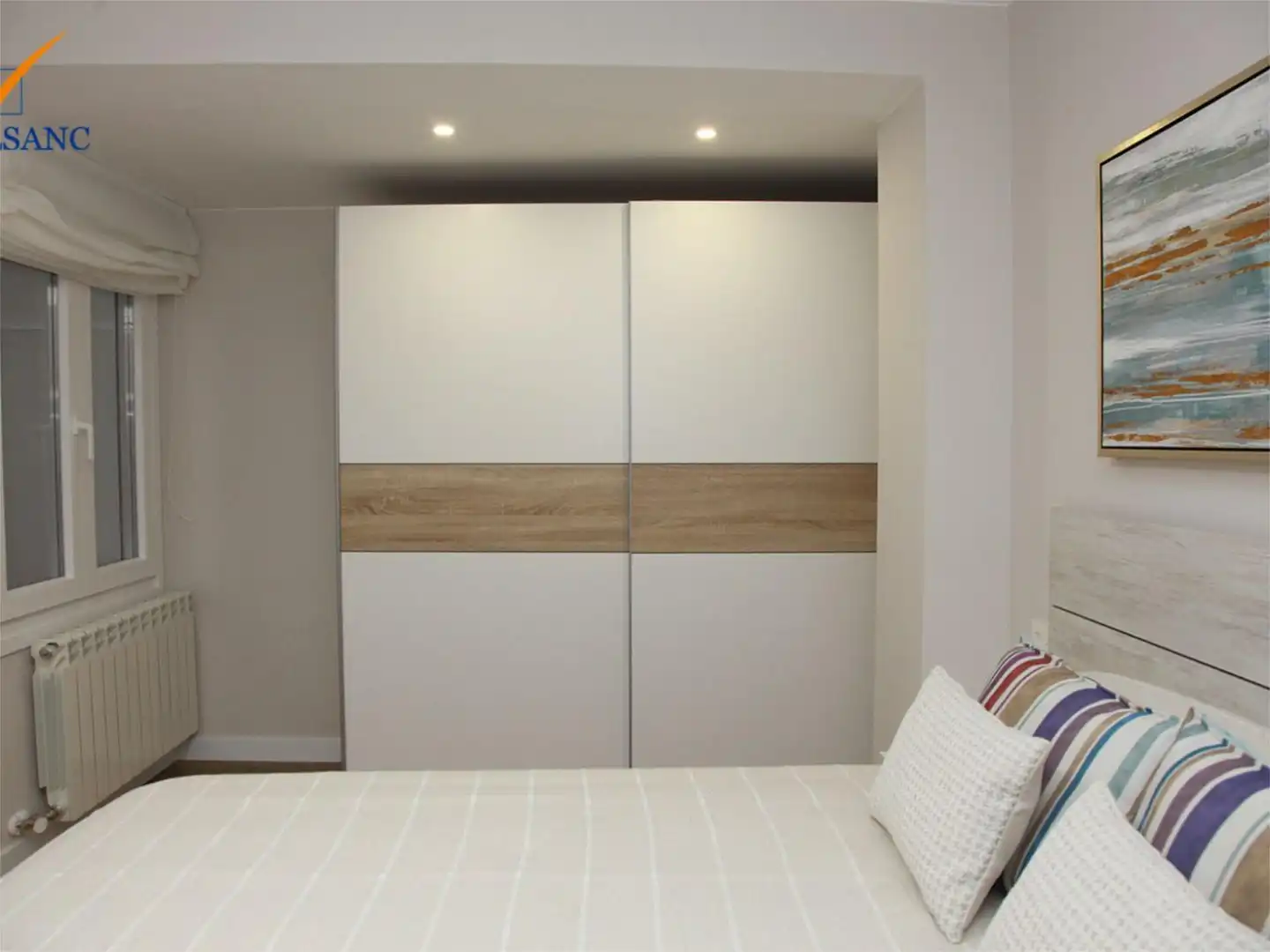Schlafzimmer von Wohnung zum Verkauf in Tauste mit Klimaanlage, Terrasse und Balkon