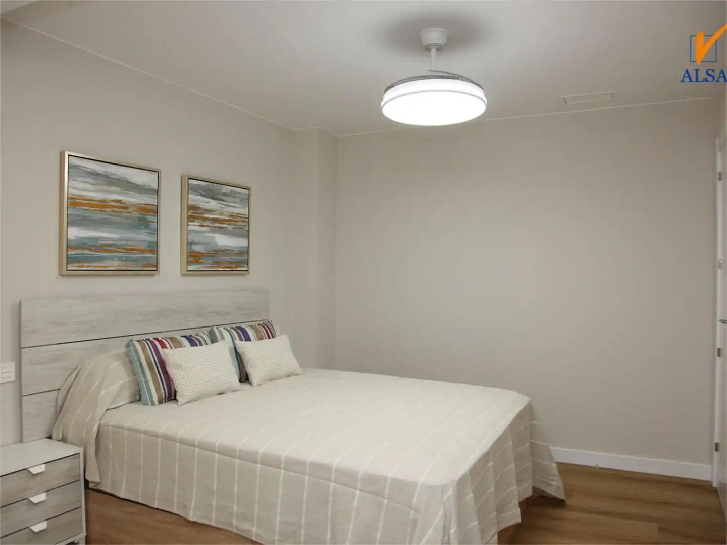 Schlafzimmer von Wohnung zum Verkauf in Tauste mit Klimaanlage, Terrasse und Balkon