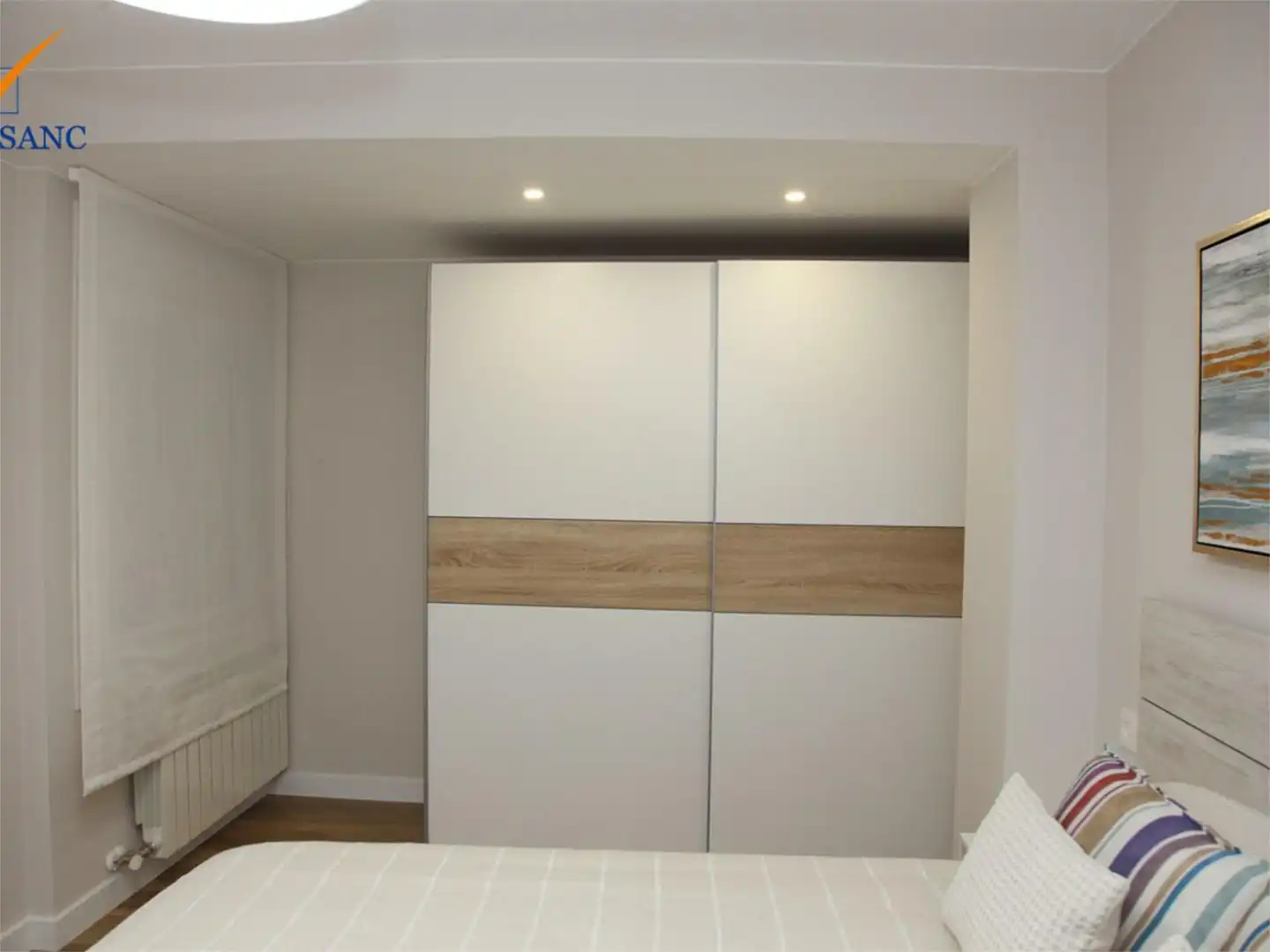 Schlafzimmer von Wohnung zum Verkauf in Tauste mit Klimaanlage, Terrasse und Balkon