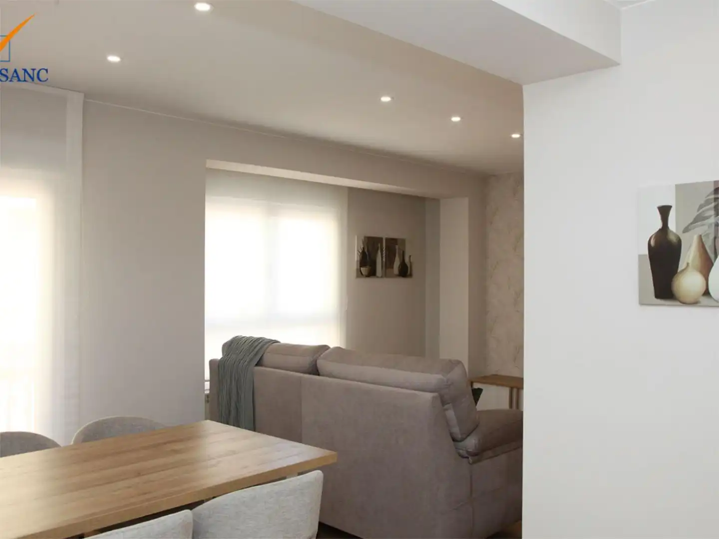Wohnzimmer von Wohnung zum Verkauf in Tauste mit Klimaanlage, Terrasse und Balkon