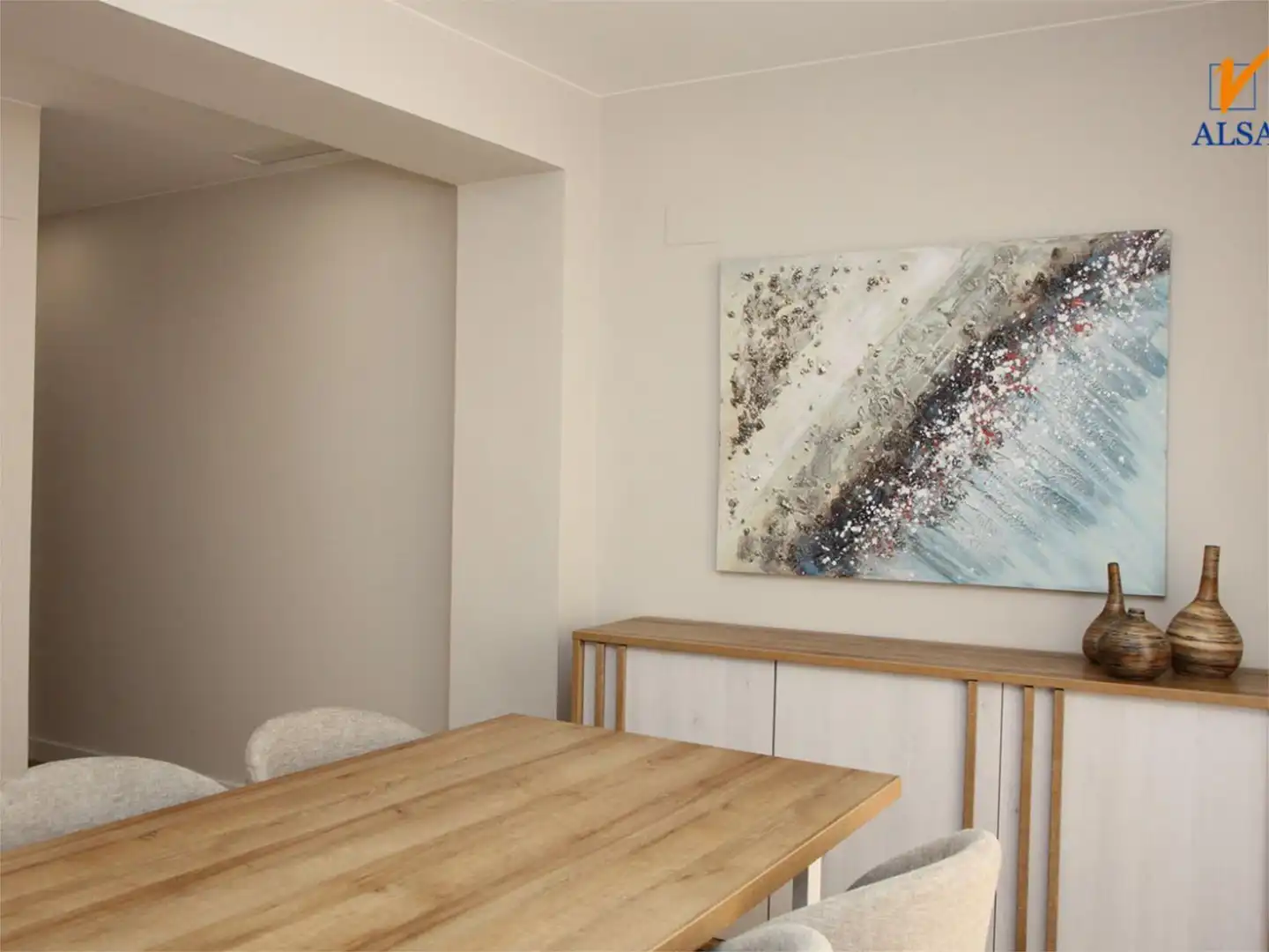 Esszimmer von Wohnung zum Verkauf in Tauste mit Klimaanlage, Terrasse und Balkon