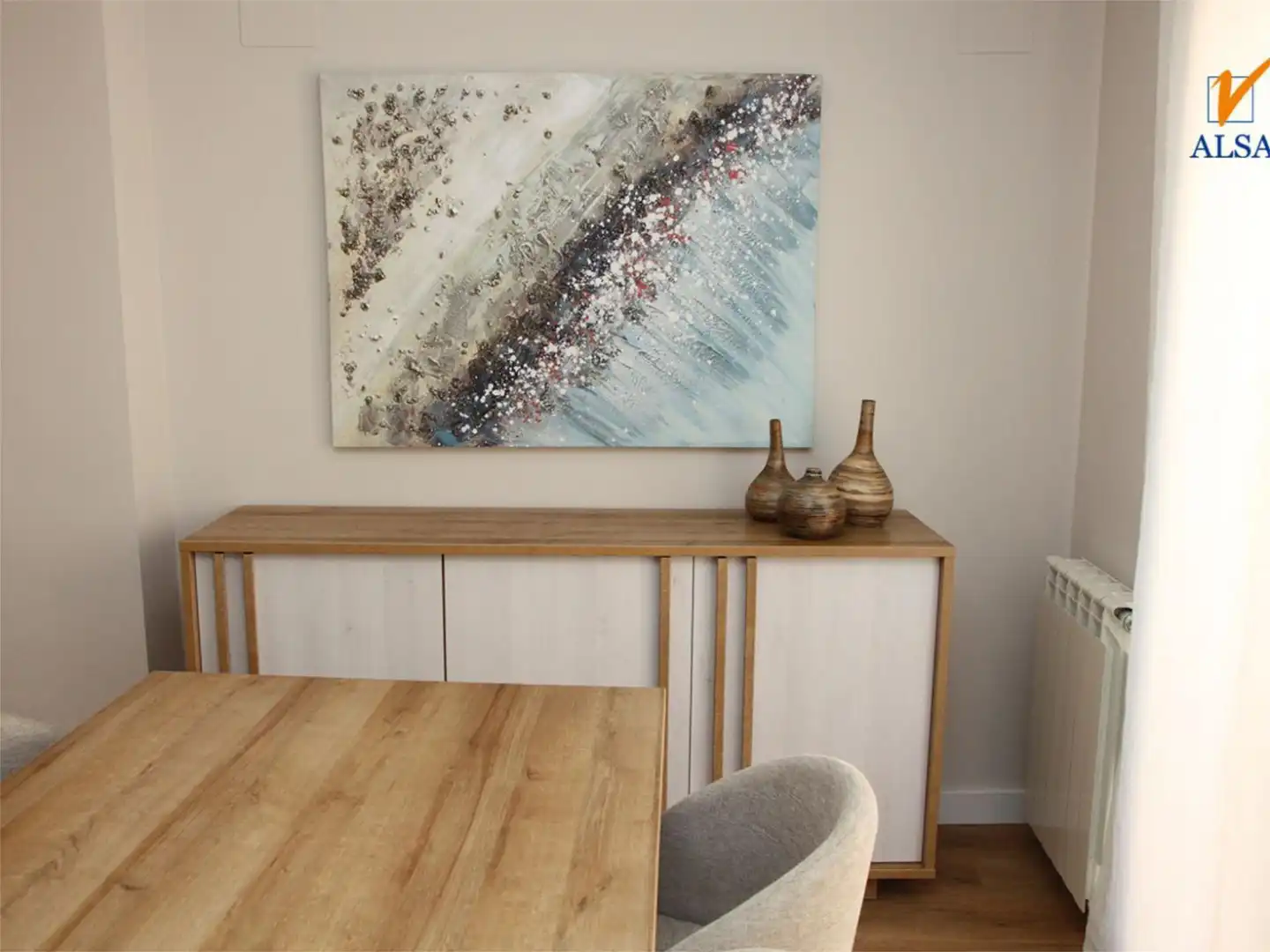 Esszimmer von Wohnung zum Verkauf in Tauste mit Klimaanlage, Terrasse und Balkon