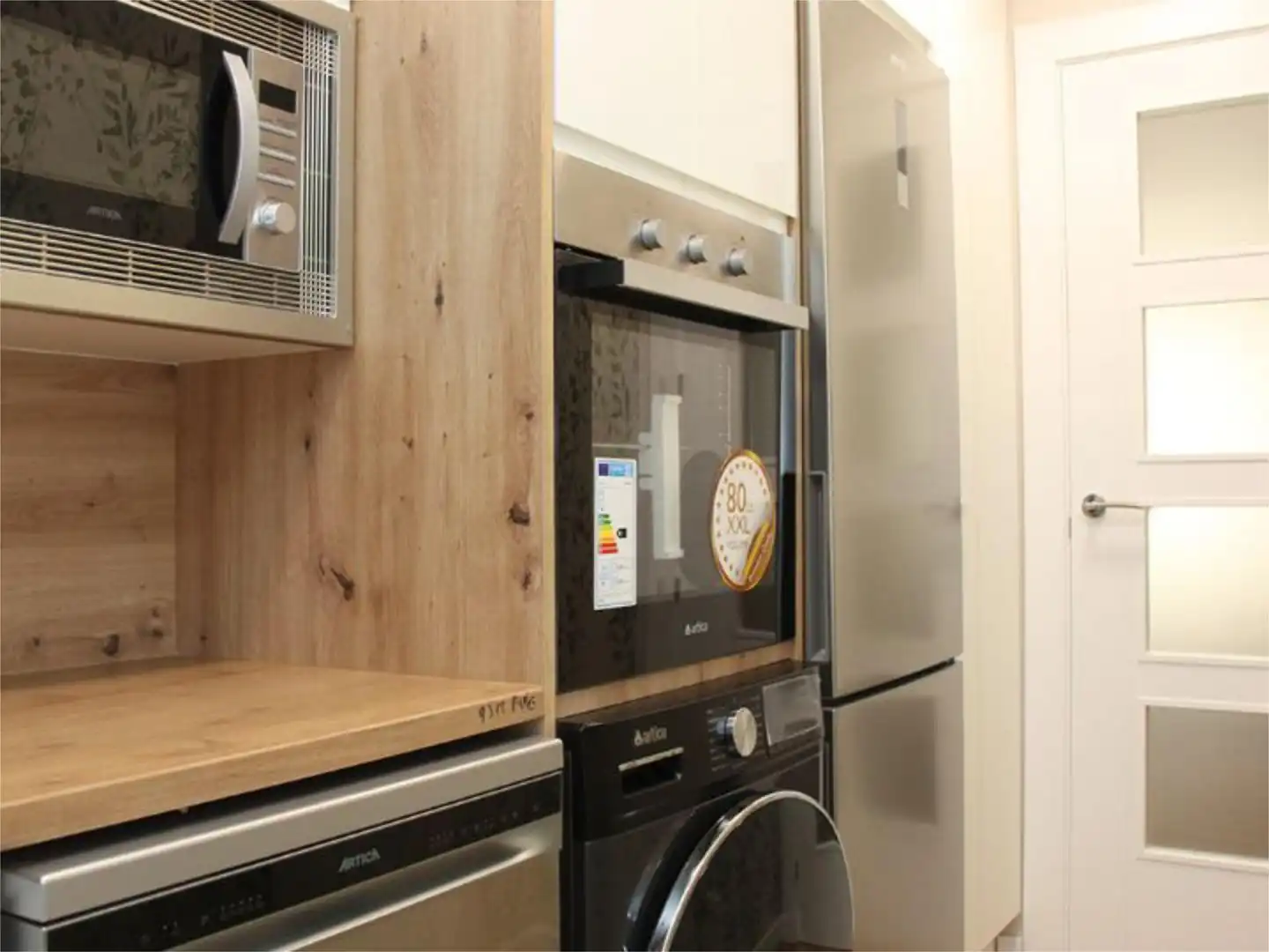 Küche von Wohnung zum Verkauf in Tauste mit Klimaanlage, Terrasse und Balkon