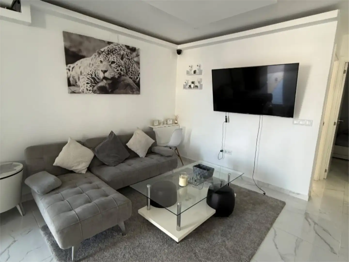 Sala de estar de Piso en venta en Torrevieja con Aire acondicionado, Calefacción y Jardín privado