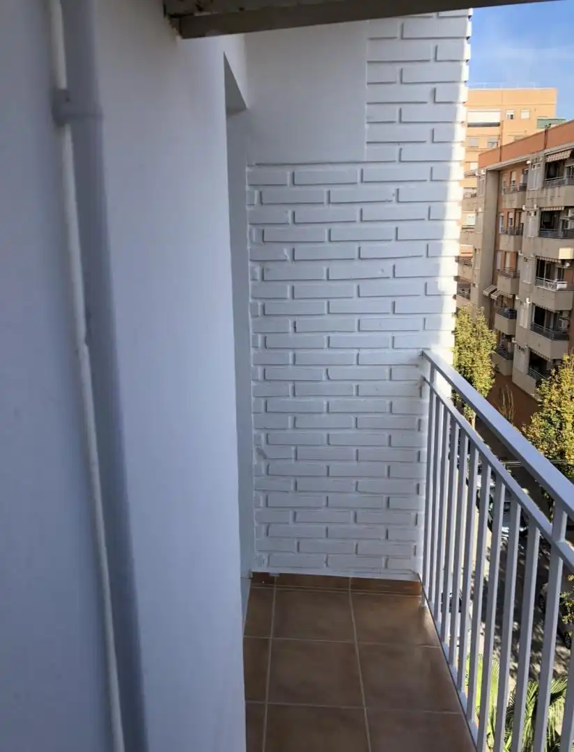 Terraza de Piso de alquiler en Valencia con Parquet, Amueblado y Balcón