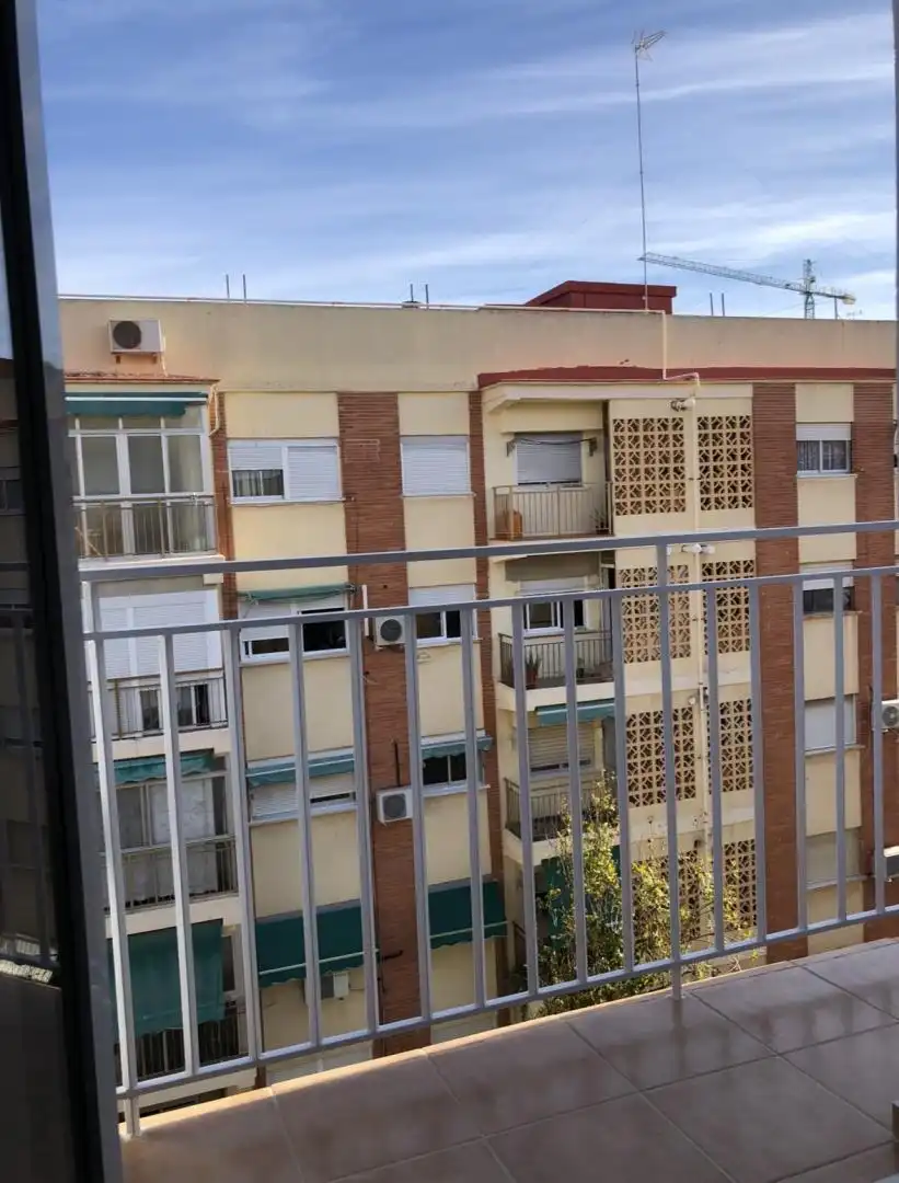 Terraza de Piso de alquiler en Valencia con Parquet, Amueblado y Balcón