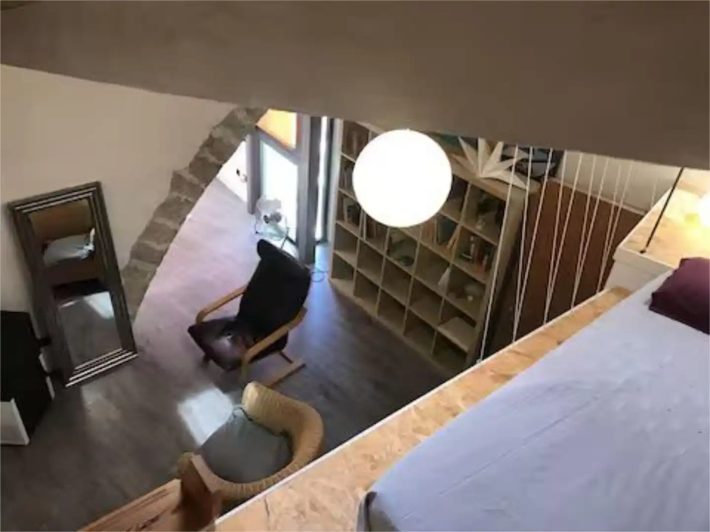 Living room of Flat for rent in Alaró  with Heating, Parquet flooring and Terrace