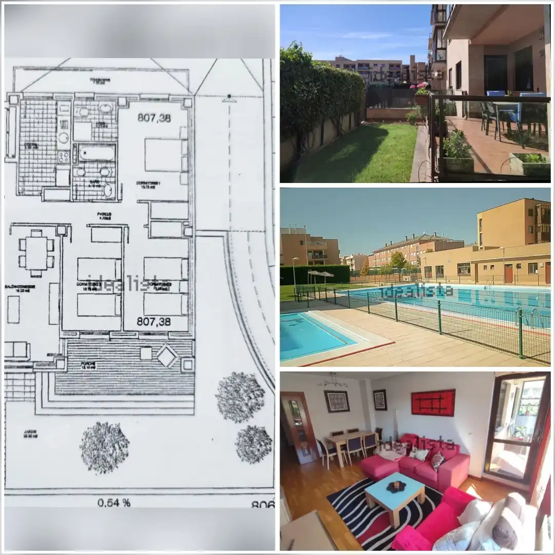Vista exterior de Piso en venta en Carbajosa de la Sagrada con Calefacción, Jardín privado y Parquet
