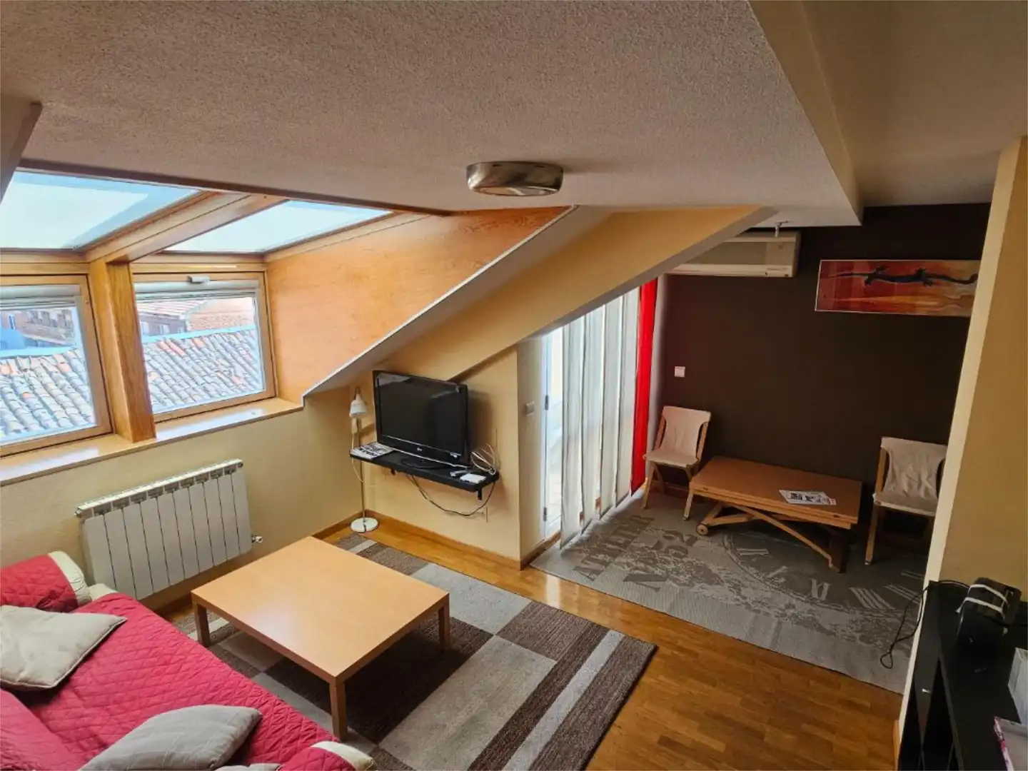 Sala d'estar de Àtic en venda en Cistérniga amb Aire condicionat i Balcó