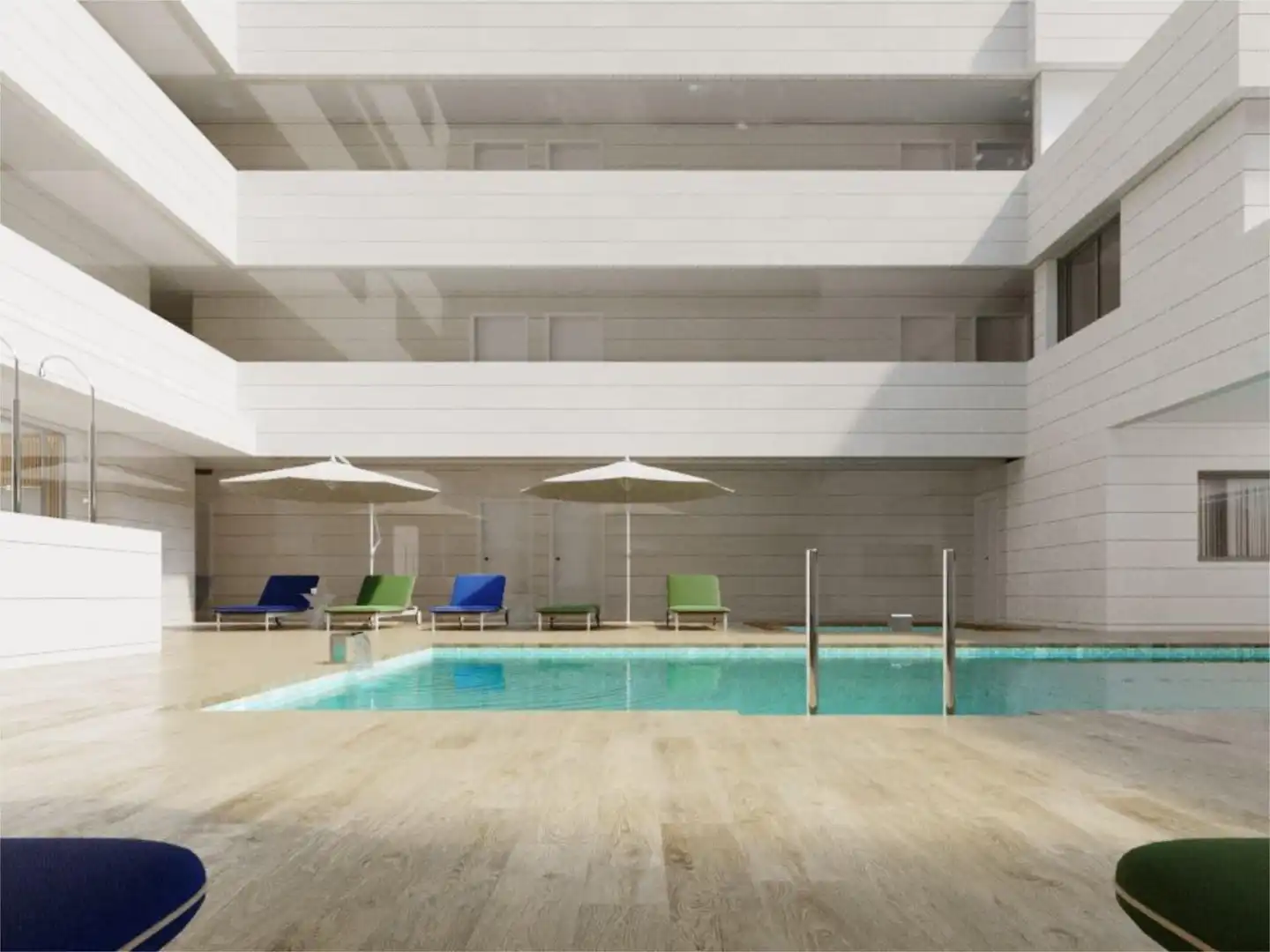Swimming pool of Flat for sale in  Madrid Capital  with Air Conditioner, Terrace and Swimming Pool