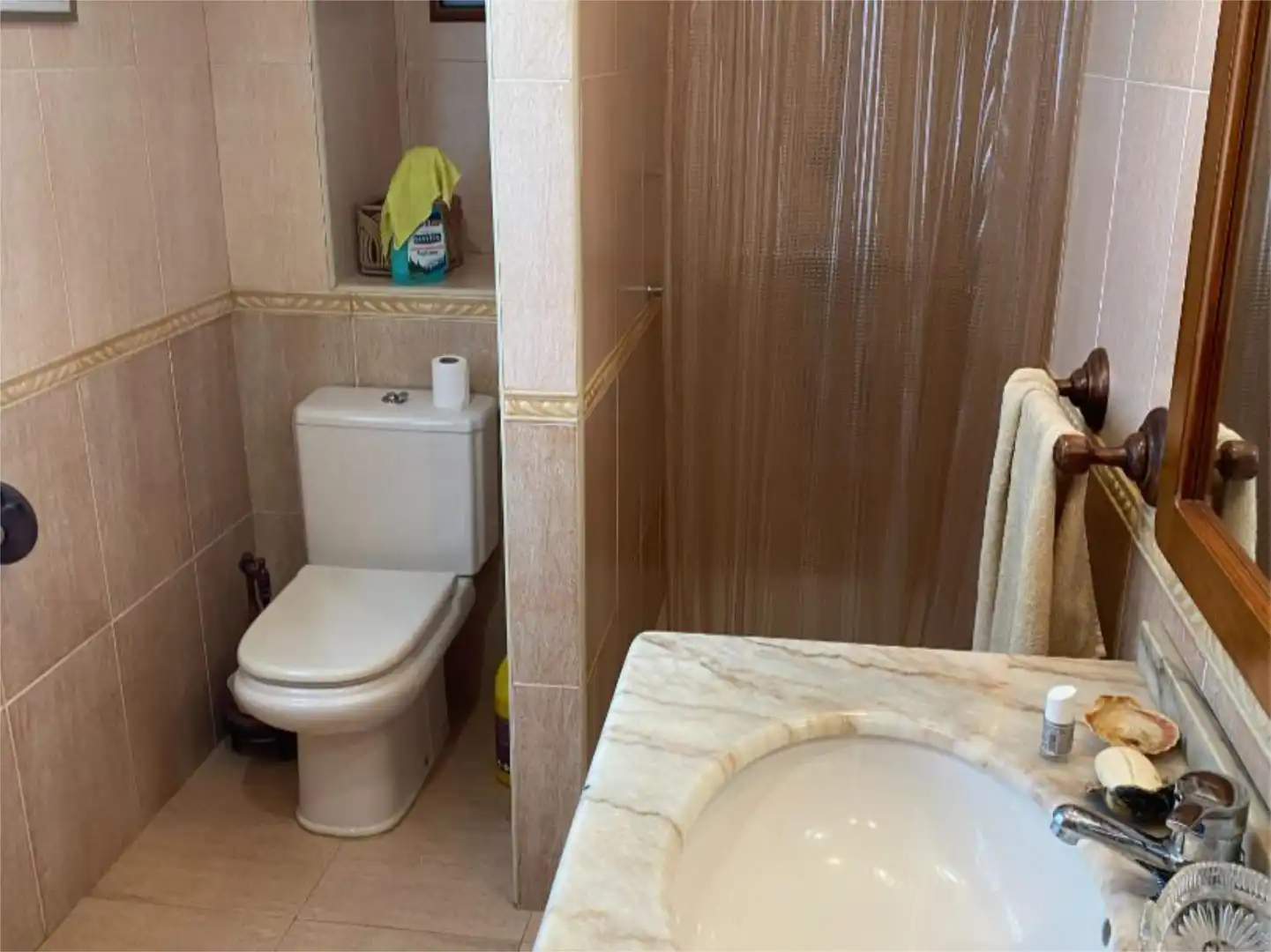 Badezimmer von Wohnung zum Verkauf in Tudela mit Klimaanlage und Balkon