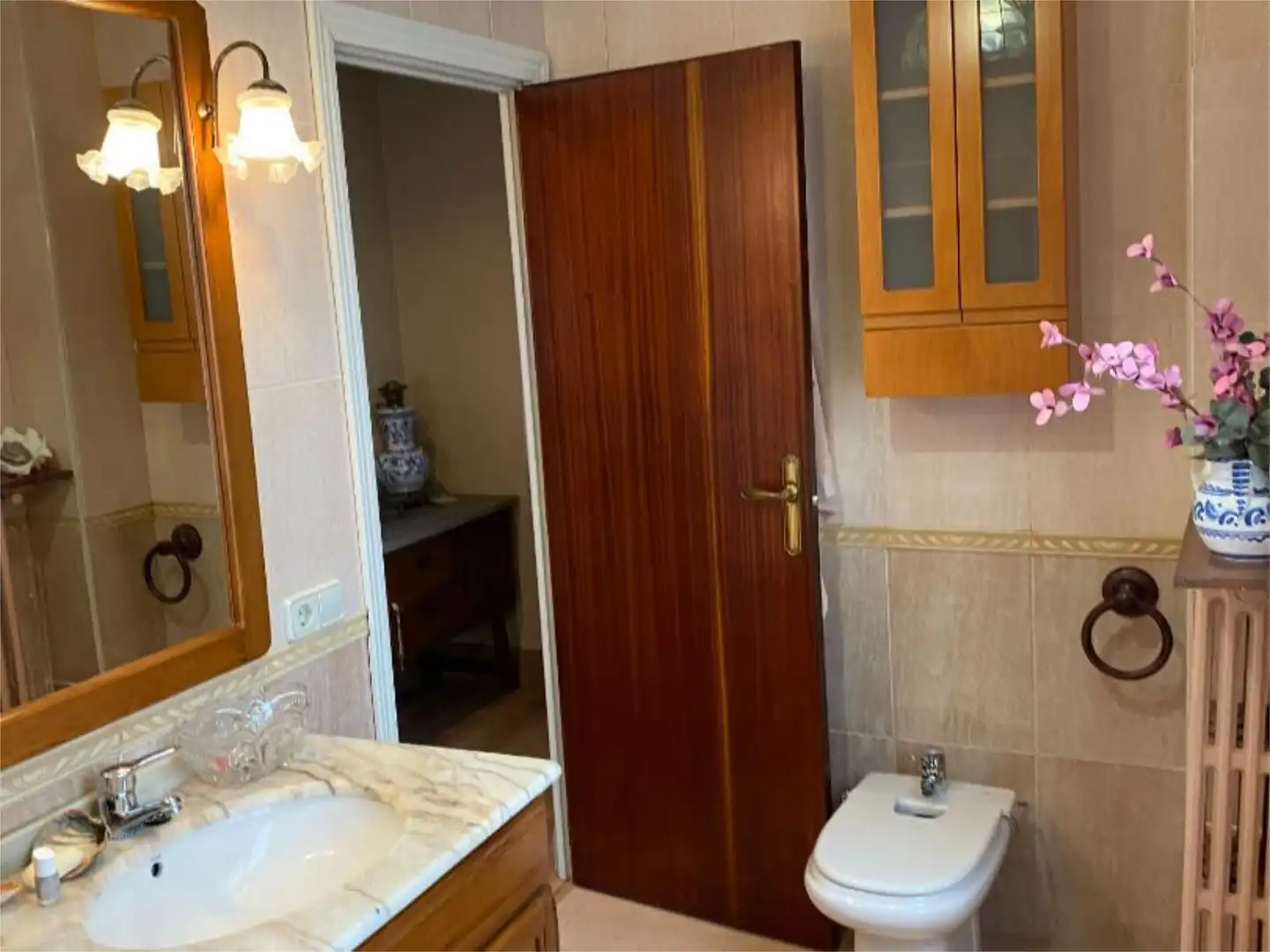 Badezimmer von Wohnung zum Verkauf in Tudela mit Klimaanlage und Balkon