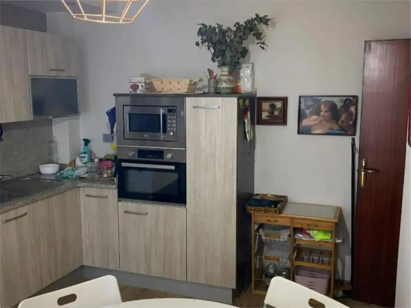 Küche von Wohnung zum Verkauf in Tudela mit Klimaanlage und Balkon