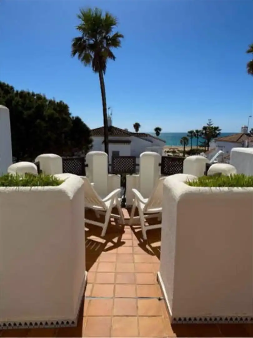 Terrassa de Pis de lloguer en Chiclana de la Frontera amb Calefacció, Jardí privat i Terrassa