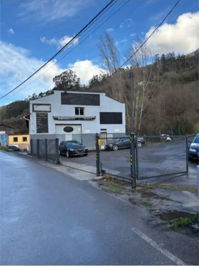 Vista exterior de Nau industrial de lloguer en Mieres (Asturias)