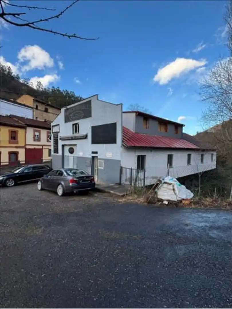 Vista exterior de Nau industrial de lloguer en Mieres (Asturias)