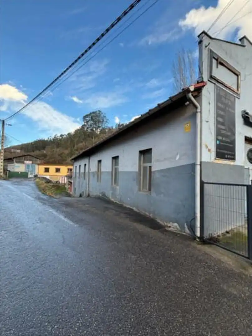 Vista exterior de Nau industrial de lloguer en Mieres (Asturias)