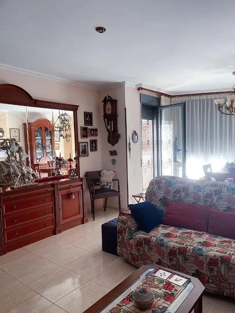 Living room of Flat for sale in Chilches / Xilxes  with Heating, Terrace and Furnished