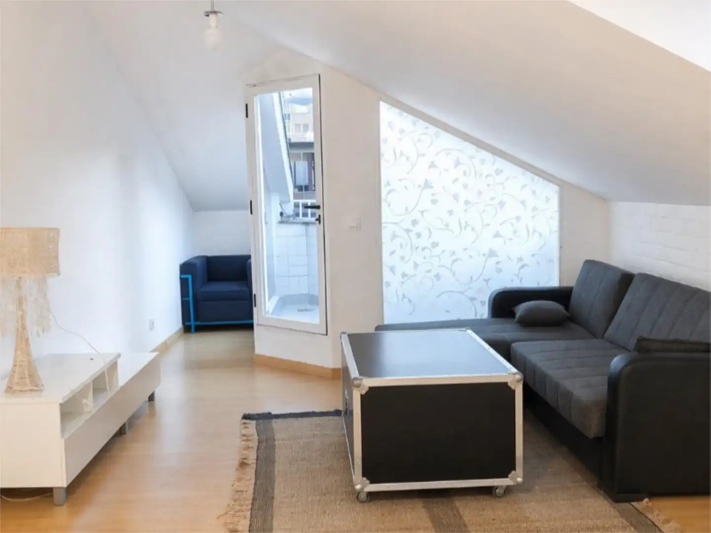 Wohnzimmer von Wohnung zur Miete in A Coruña Capital  mit Heizung, Terrasse und Möbliert